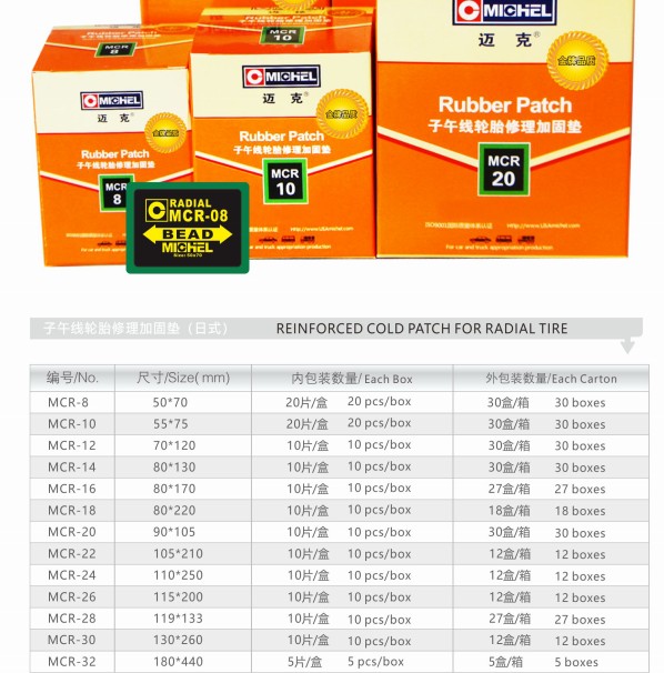 Michel 50×70mm Versterkt Koud Bandflard Rubberiso9001 3