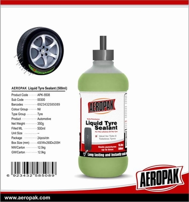 1000ml Aeropak Tyre Sealant Anti Corrosive Urgent Repair Liquid Tire Sealant