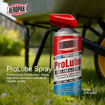 Aeropak 400ml Aerosol Rust Inhibitor Prevention Anti Rust Oil Lubricant All Purpose Lubricating Spray 300g Clear
