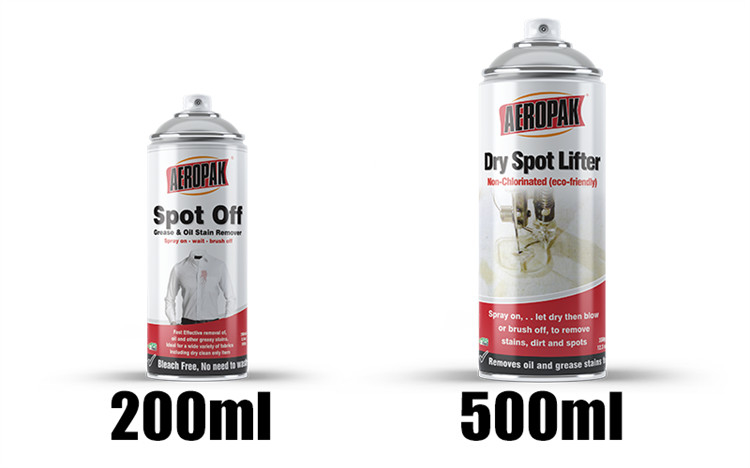 Aeropak 500ml Oil Stain Remover Dry Spot Lifter Spray Non-Chlorinated Eco Friendly
