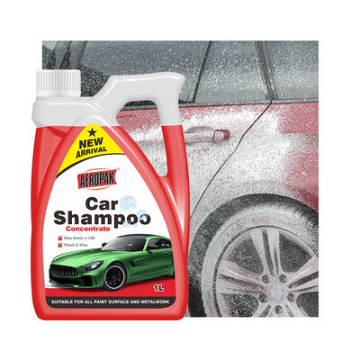 Aeropak 1000ml Professionele High Foaming & Ceramic Coating Safe Lemon Fragrance Car Shampoo met Wax Plastic Flask