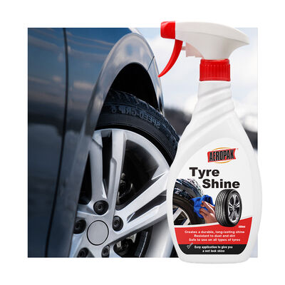 Aeropak 500ml bandschimreiniger Shine Spray Herstelt diepe zwarte kleur Glanzend voor UV-bescherming Auto SUV banden 3 jaar