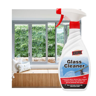 Aeropak 500ml Autoventiel Glasreiniger Vloeibare agent Spiegelschoner Glasreiniger Spray voor Automotive & Huishoudelijke Water vlekverwijder