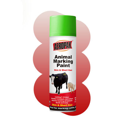 Aeropak Animal Marking Acrylic Liquid Coating & Spray Paint (andere namen Animal Marking Paint) Model APK-6810 voor apparatuurgebruik