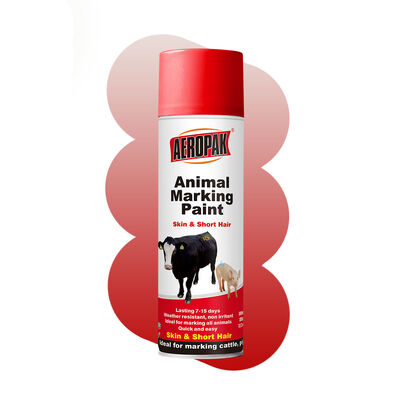 AEROPAK OEM Aerosol 500 ml Groothandelsprijs Diermarkeringssproeiverf op basis van acryl met verschillende kleuren voor huid en kort haar