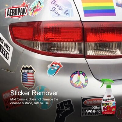 Aeropak Hoogwaardige 500ml Fles Autolabel Lijm Verwijderaar Sticker Verwijderaar Middel Auto Ruit Sticker Verwijderaar Reiniger Spray